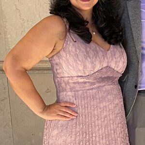 Lavender wedding guest dress